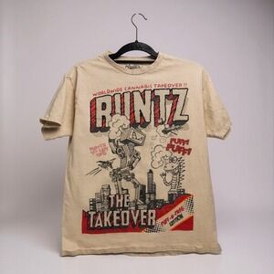 Runtz Worldwide Cannabis Takeover Graphic T Shirt Mens Size Medium